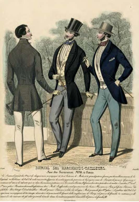victorian morning coat fashion plate